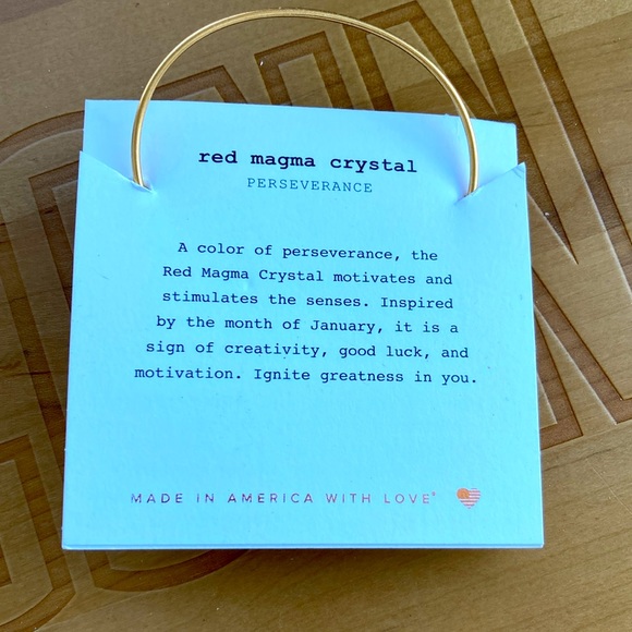 Alex and Ani Red Magma Charm Bracelet - January Birthstone - Picture 3 of 4